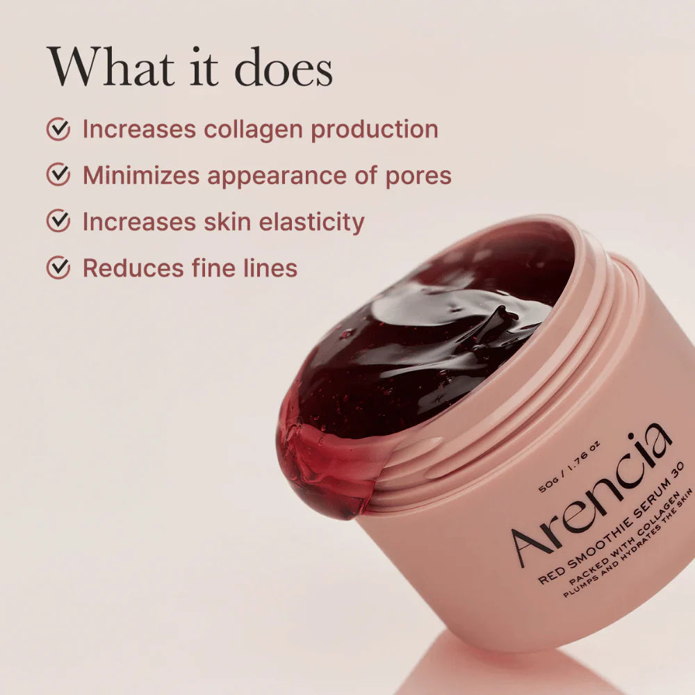 Arencia Fresh Red Smoothie seerumi - 50g | أرينسيا سيروم للوجه سموذي أحمر  - 50غ