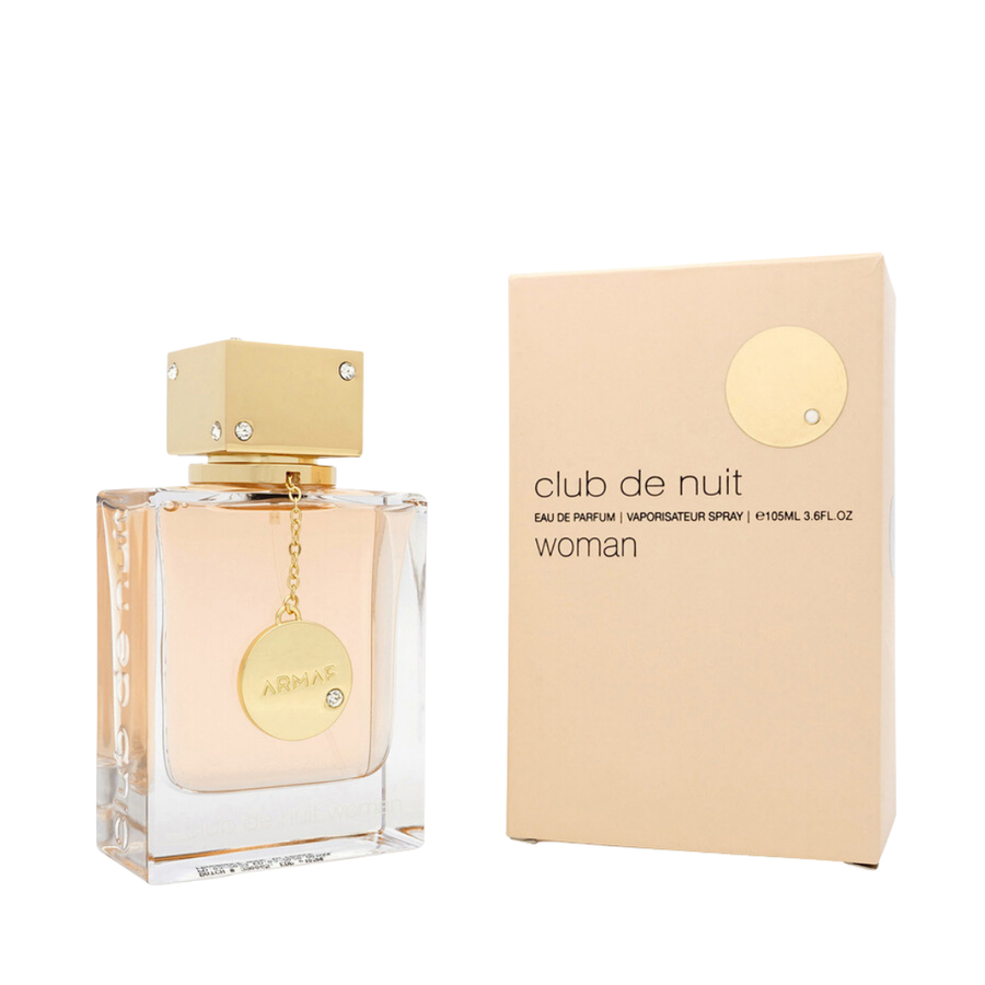Armaf Club De Nuit Eau de Parfum perfume bottle and box, 105ml, feminine fragrance packaging.