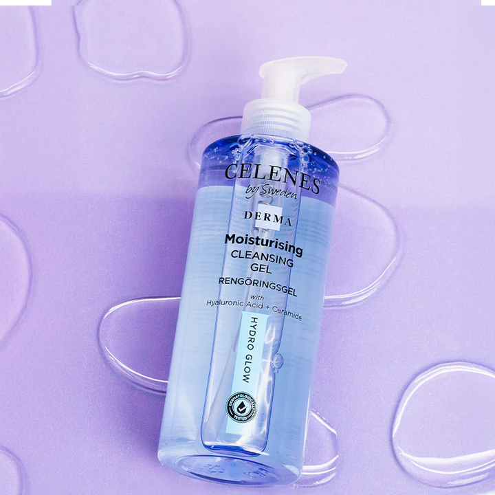 Celenes by Sweden Derma Moisturizing Cleansing Gel Hydro Glow - 250ml |  سيلينس جل غسول مرطب للبشرة - 250 مل