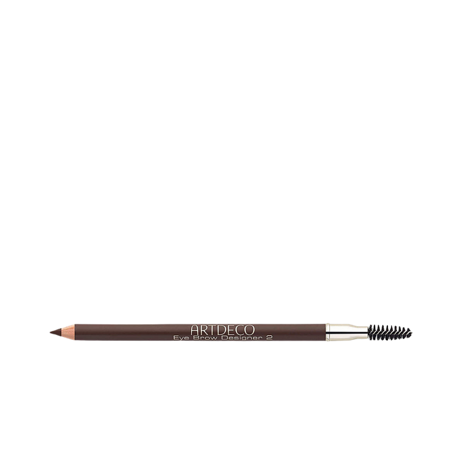 Artdeco Eye Brow Designer pencil, shade 2, with a spoolie brush on the opposite end.