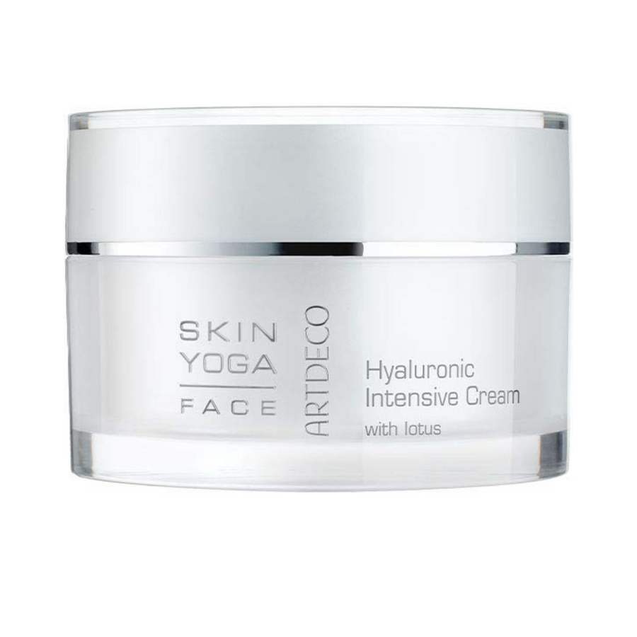Artdeco Skin Yoga Hyaluronic Intensive Cream in a clear jar, with lotus extract, 50 ml.