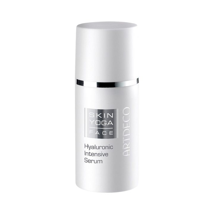 Artdeco Skin Yoga Hyaluronic Intensive Serum, 30 ml, in a white pump bottle.