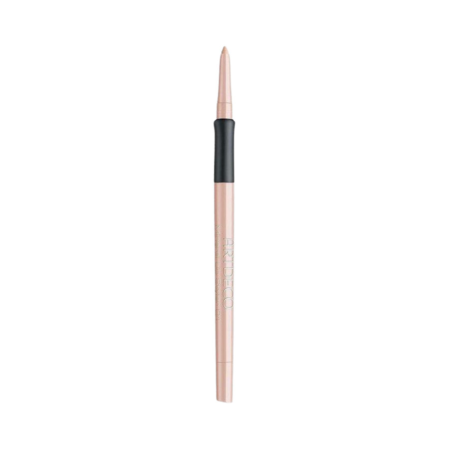 ARTDECO Nude Lip Liner pencil with a light nude color, featuring a sharp, pointed tip and black cap.