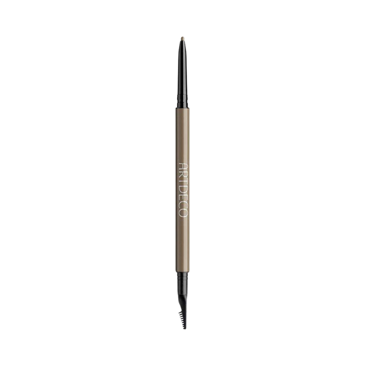 Artdeco Eyebrow Designer pencil, with a brush for blending, in a brown shade for precise brow shaping.