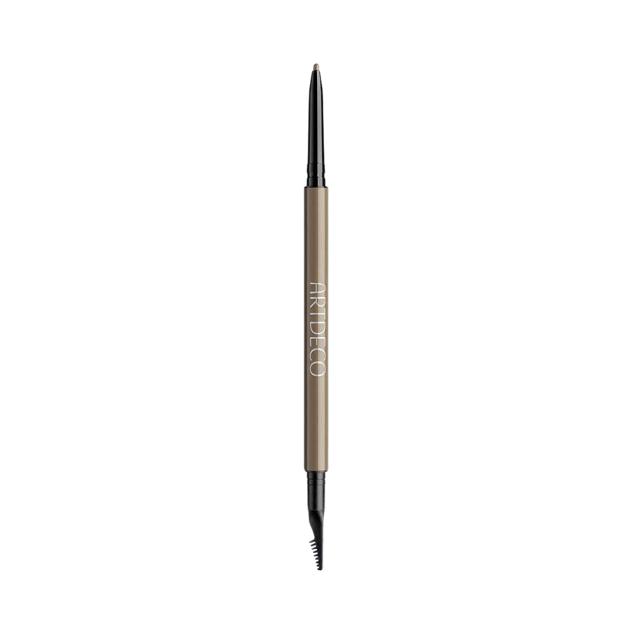 Artdeco Eyebrow Designer pencil, with a brush for blending, in a brown shade for precise brow shaping.