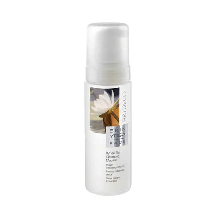 ARTDECO Skin Yoga Face White Tea Cleansing Mousse, 150ml, with a white tea extract formula for gentle cleansing.
