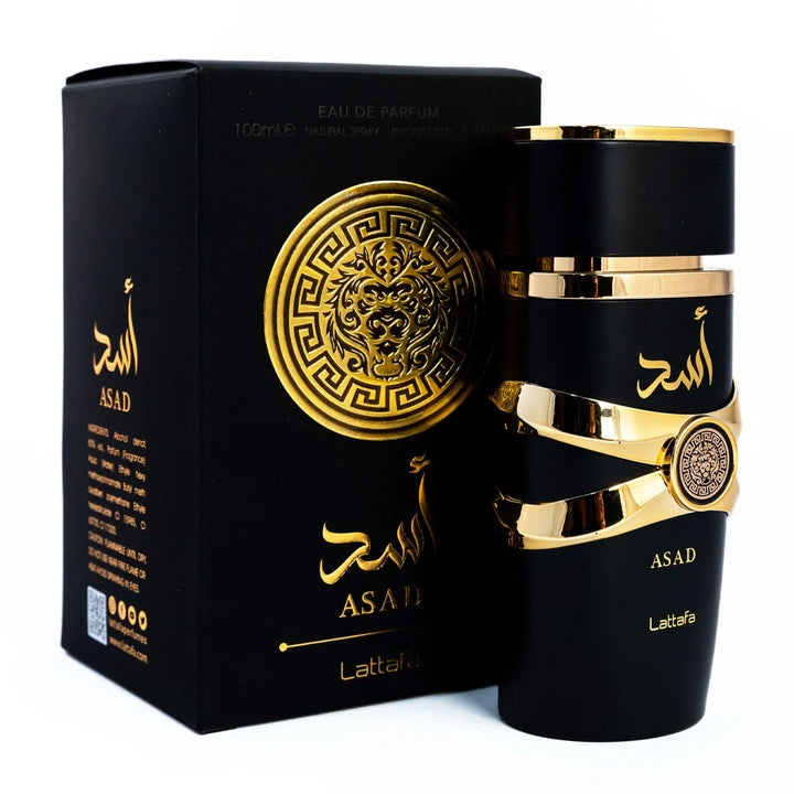 lattafa |عطر اسد لاسود  لطافة للرجال - 100 مل
