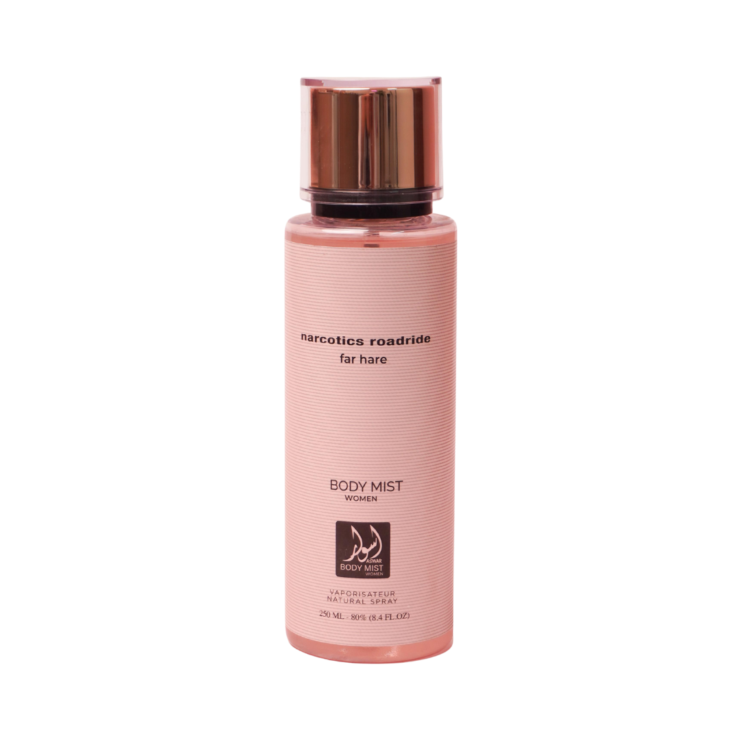 Aswar Narcotics Roadride For Hera Body Mist - 250ml / اسوار بدي مست معطر للجسم 250 مل