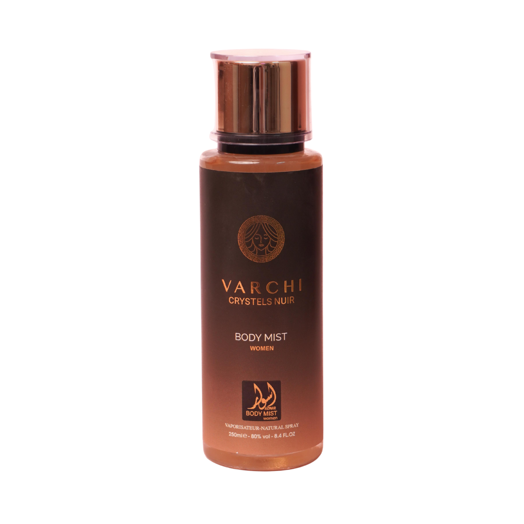 Aswar Varchi Crystels Nuir Body Mist - 250ml | اسوار بدي مست معطر للجسم 250 مل