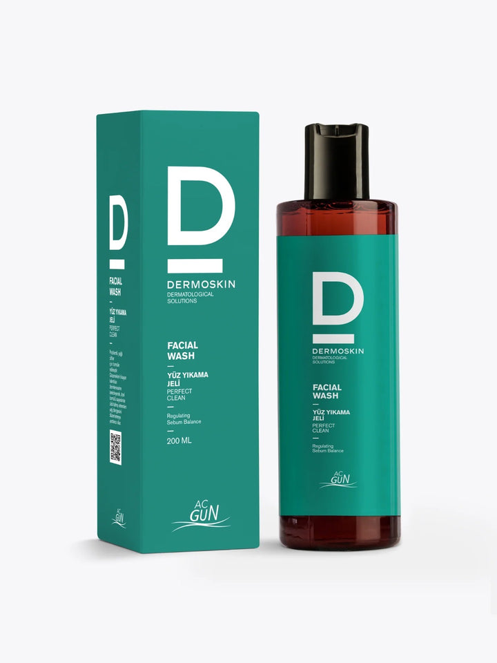 dermo skin Acgun Face Wash Gel  - 200ml | ديرمو سكين غسول جل لعلاج حب الشباب - 200 مل