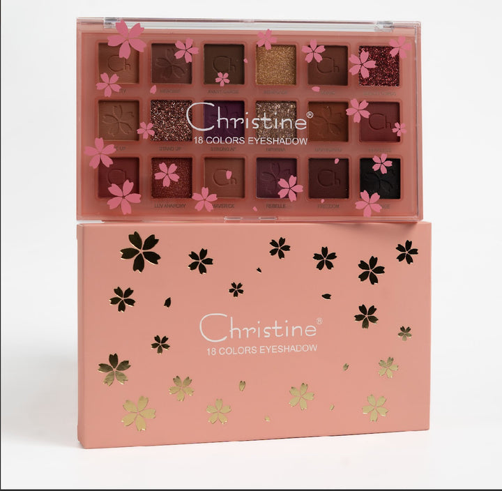 Christine 18 Colour Eyeshadow | كريستين اي شادو