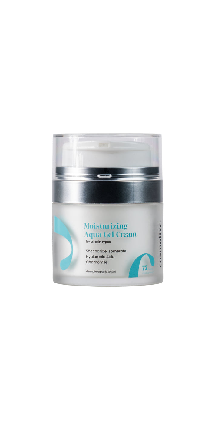 cosmolive Moisturizing Aqua Gel Cream For All Skin Types 72H - 50ml | كوزمو لايف كريم جل مرطب لكل انواع البشرة - 50 مل