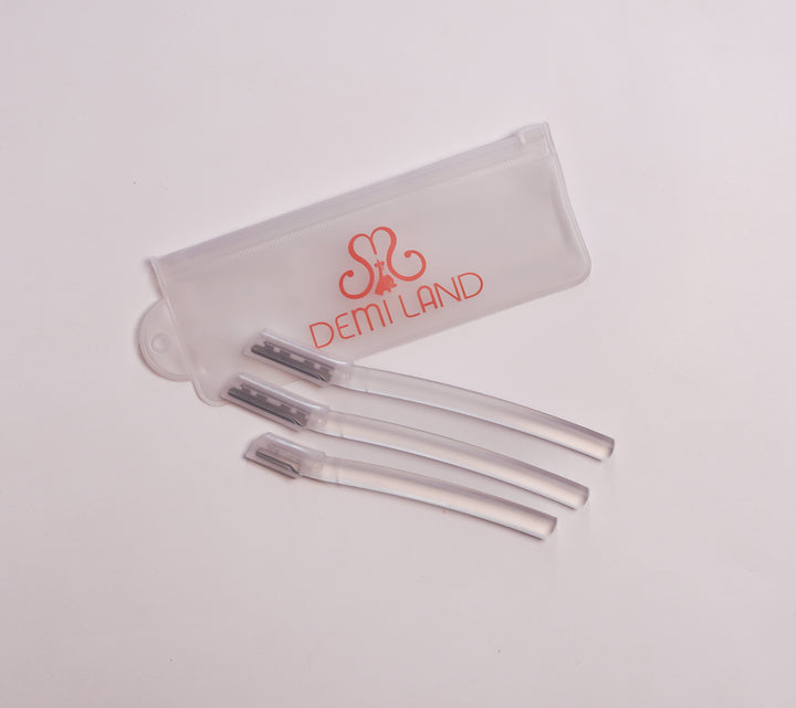 Demi Land Eyebrow Blades - 3pcs | شفرات للحواجب - 3 قطع