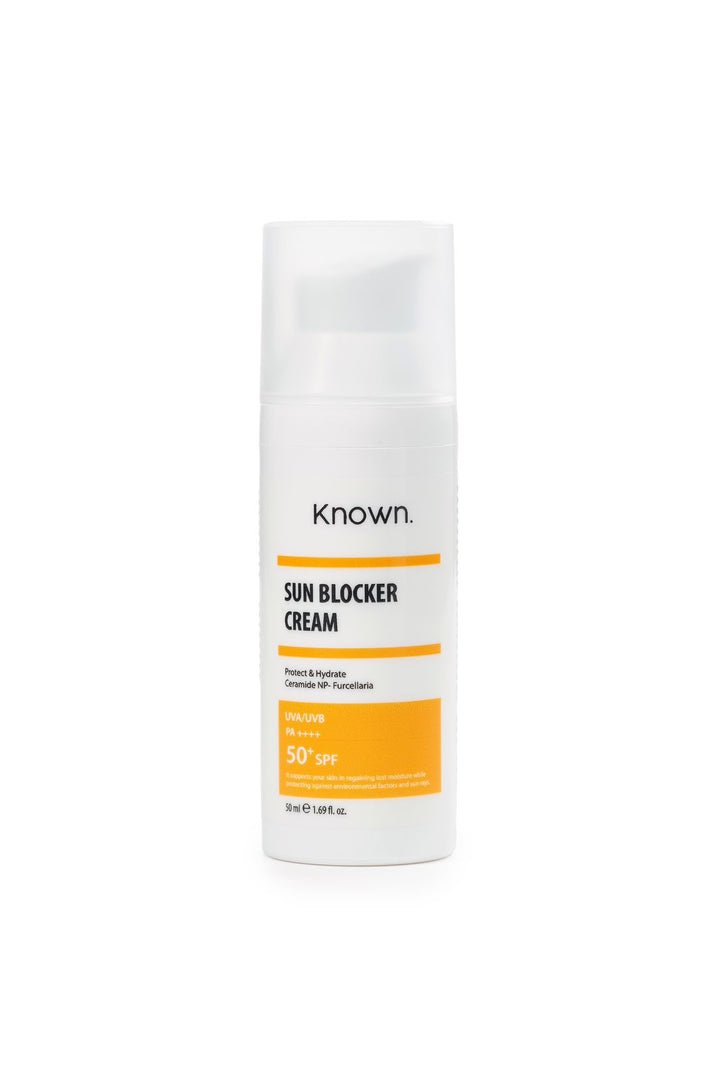 Known. Sun Blocker Cream Spf50 - 50ml | نون كريم واقي شمسي spf50 - 50 مل