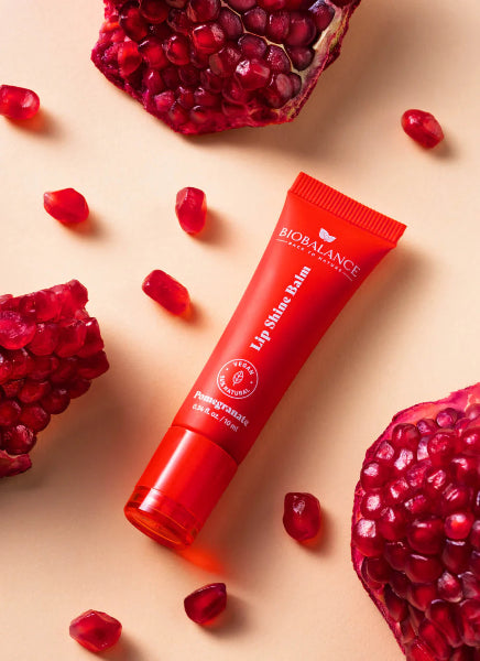 BIO BALANCE Lip Shine Balm - 10ml | بيوبالانس بلسم شفاه لامع رمان - 10مل #1
