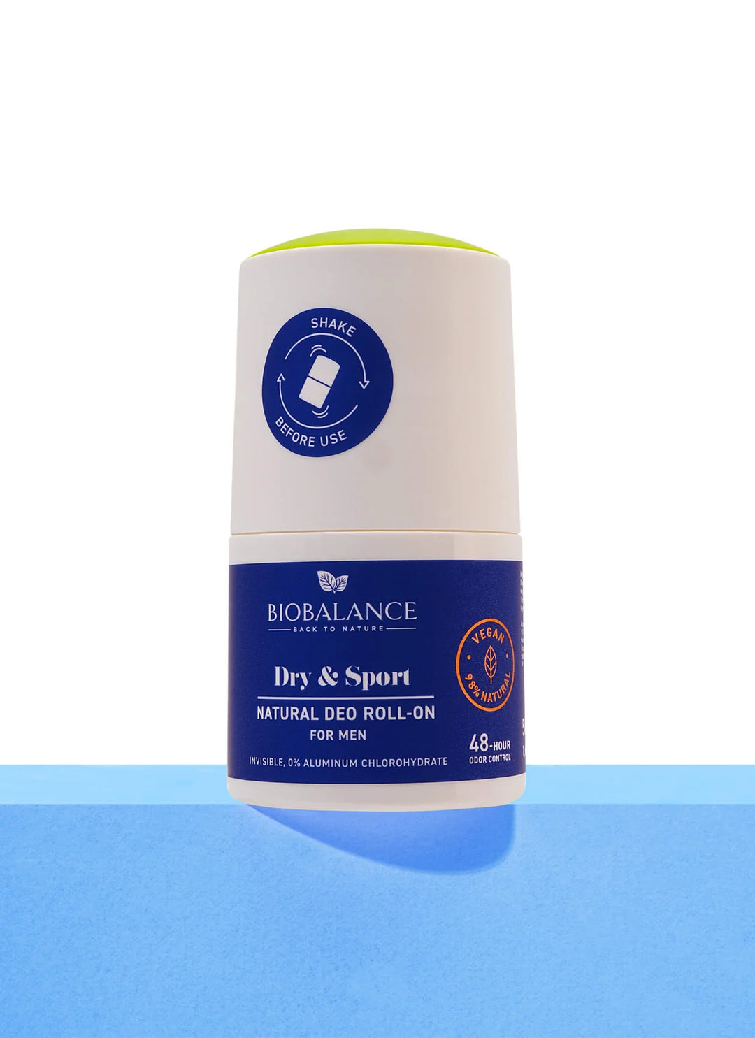 Bio Balance Dry & Sport Natural Deodorant Roll-On For Men - 50ml | بايو بالانس رول أون طبيعي للرجال دراي وسبورت - 50مل