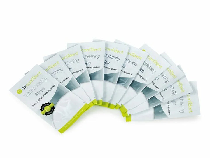 beconfident Teeth Whitening Strips 10 days *15 Minutes Only - 10g | شرائط تبييض الأسنان من بيكونفيدنت - 10غ