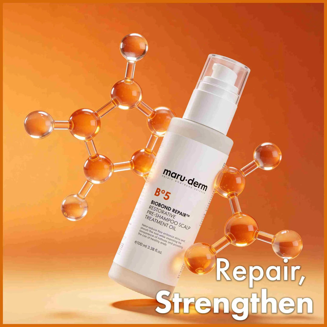 maru.derm BioBond Repair Pre-Shampoo Treatment Oil - 100ml | مارو.ديرم زيت الشعر علاج مكثف قبل الشامبو - 100مل