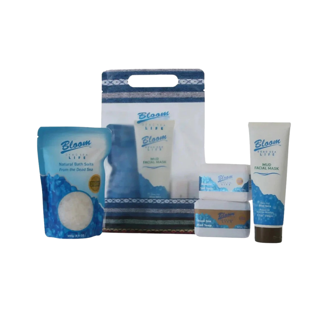 Bloom Dead Sea Gift Set 4 Pcs Kit | بلوم مجموعة عناية بالبشرة من البحر الميت