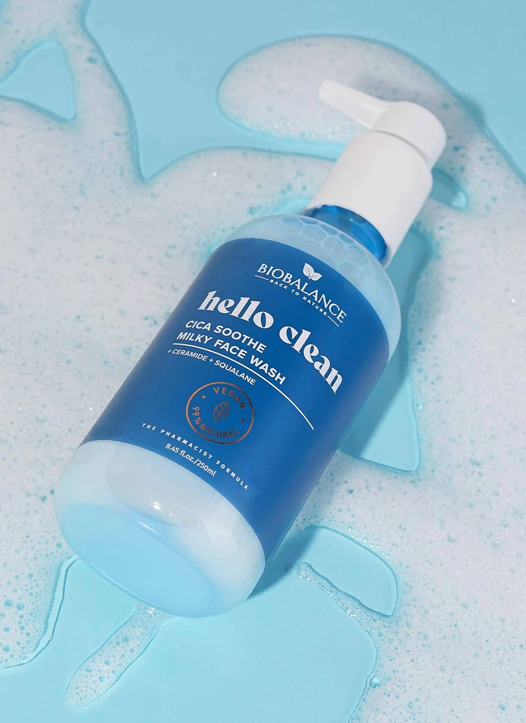 BIO BALANCE HELLO CLEAN CICA SOOTHE MILKY FACE WASH - 250ml | بايو بالانس غسول وجه حليبي مهدئ بالسيكا – 250 مل