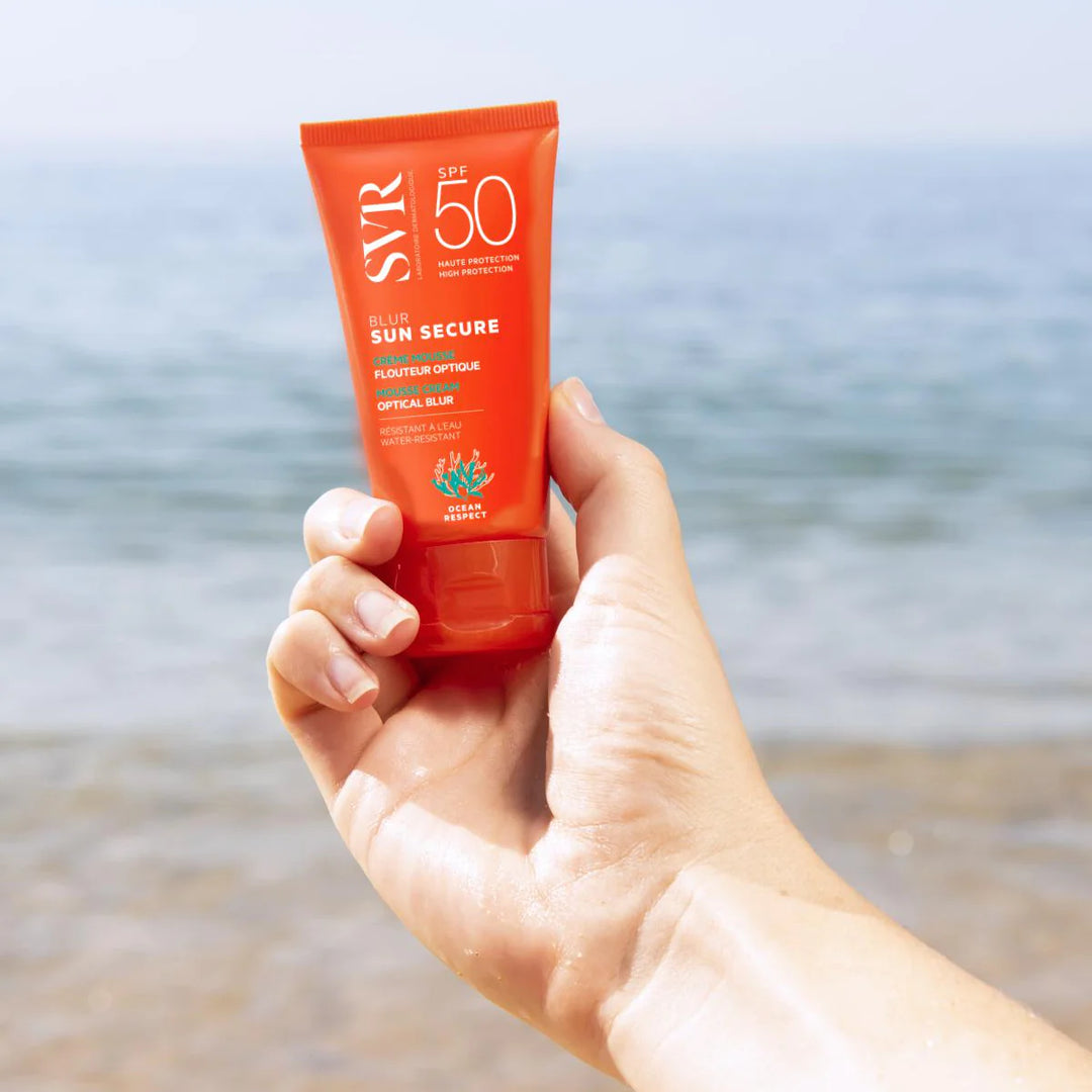 SVR Sun Secure Blur Mousse Cream Optical Blur SPF50+ - 50ml | اس في ار واقي شمس - 50 مل