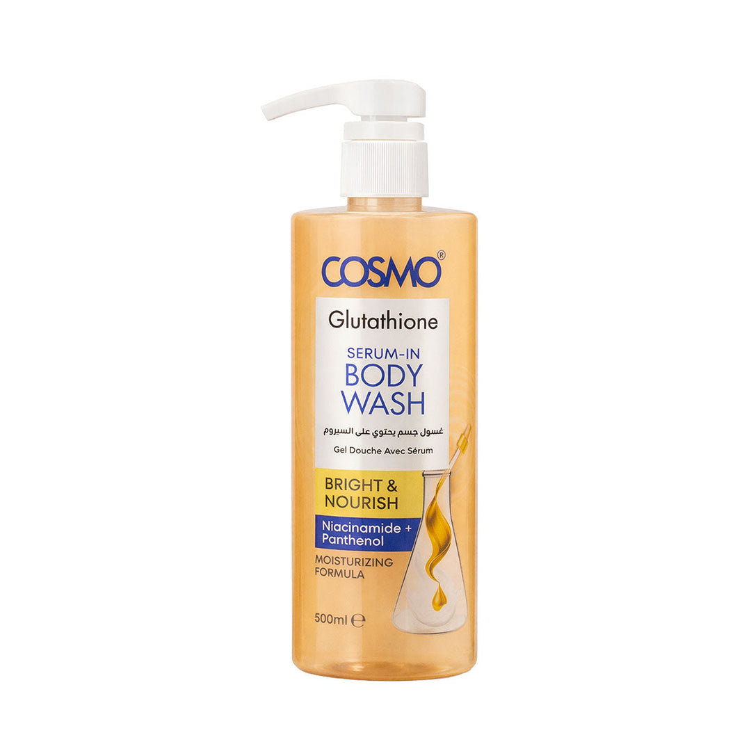 COSMO 3PCS SERUM IN LOTION 330ML ANTIWRINKLE / SERUM IN DEODORANT 50ML BRIGHT&NOURISH / BODY WASH 500ML BR | كوزمو مجموعة العناية بمكافحة التجاعيد #1