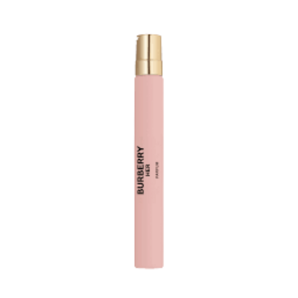 Burberry Her Parfum 10ml sample perfume spray vial with clear bottle and pink fragrance