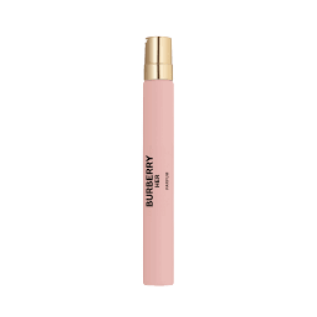 Burberry Her Parfum 10ml sample perfume spray vial with clear bottle and pink fragrance