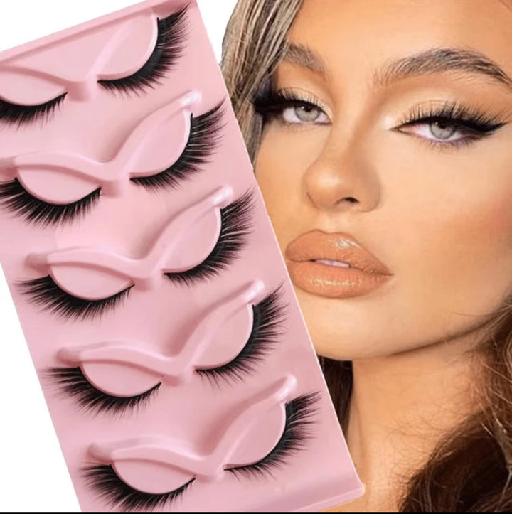 Cats Eyelashes - 5pcs | رموش صناعية - 5 قطع