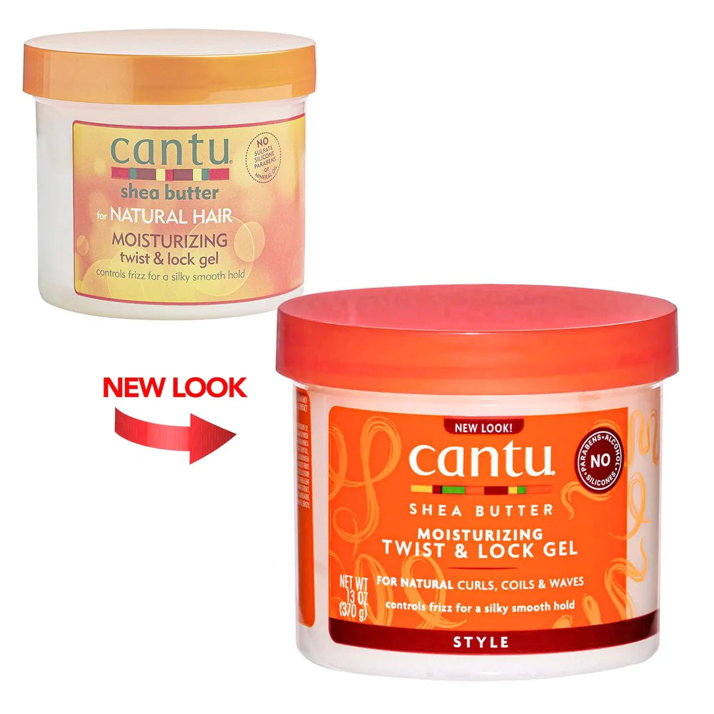 Cantu Shea Butter Moisturizing Twist & Lock Gel - 370ml | كانتو جل تصفيف الشعر بزبدة الشيا - 370 مل