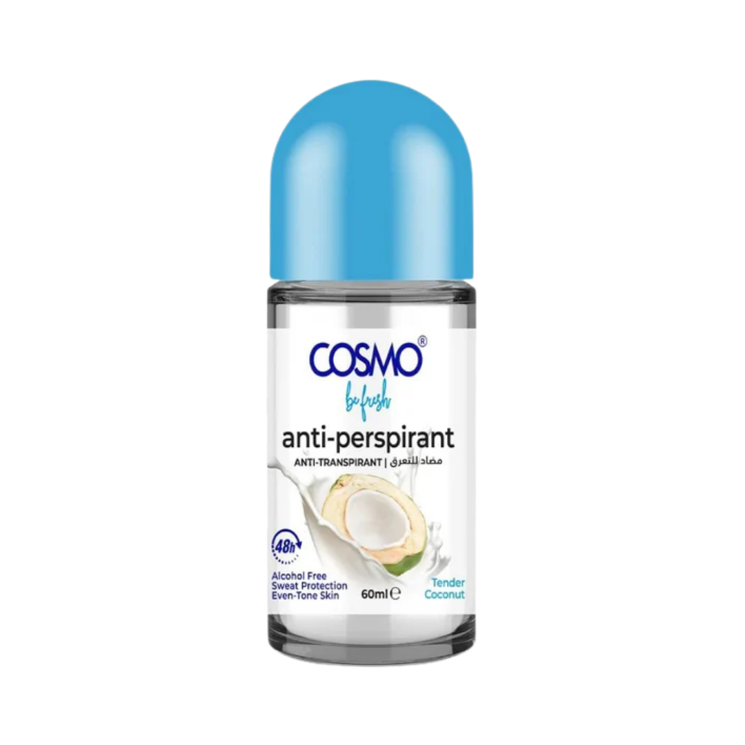 COSMO COSMETICS BODY ROLL ON COCONUT - 60ml | كوزمو مزيل تعرق رول برائحة جوز الهند - 60مل