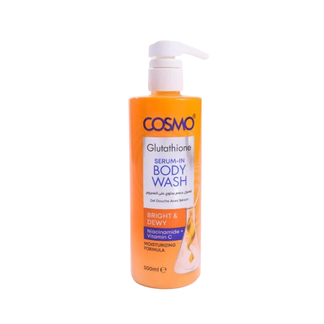 COSMO COSMETICS BODY WASH SRM BRIGHT&DEWY - 500ml | كوزمو كوزماتيك جل الاستحمام برايد اند دوي - 500 مل