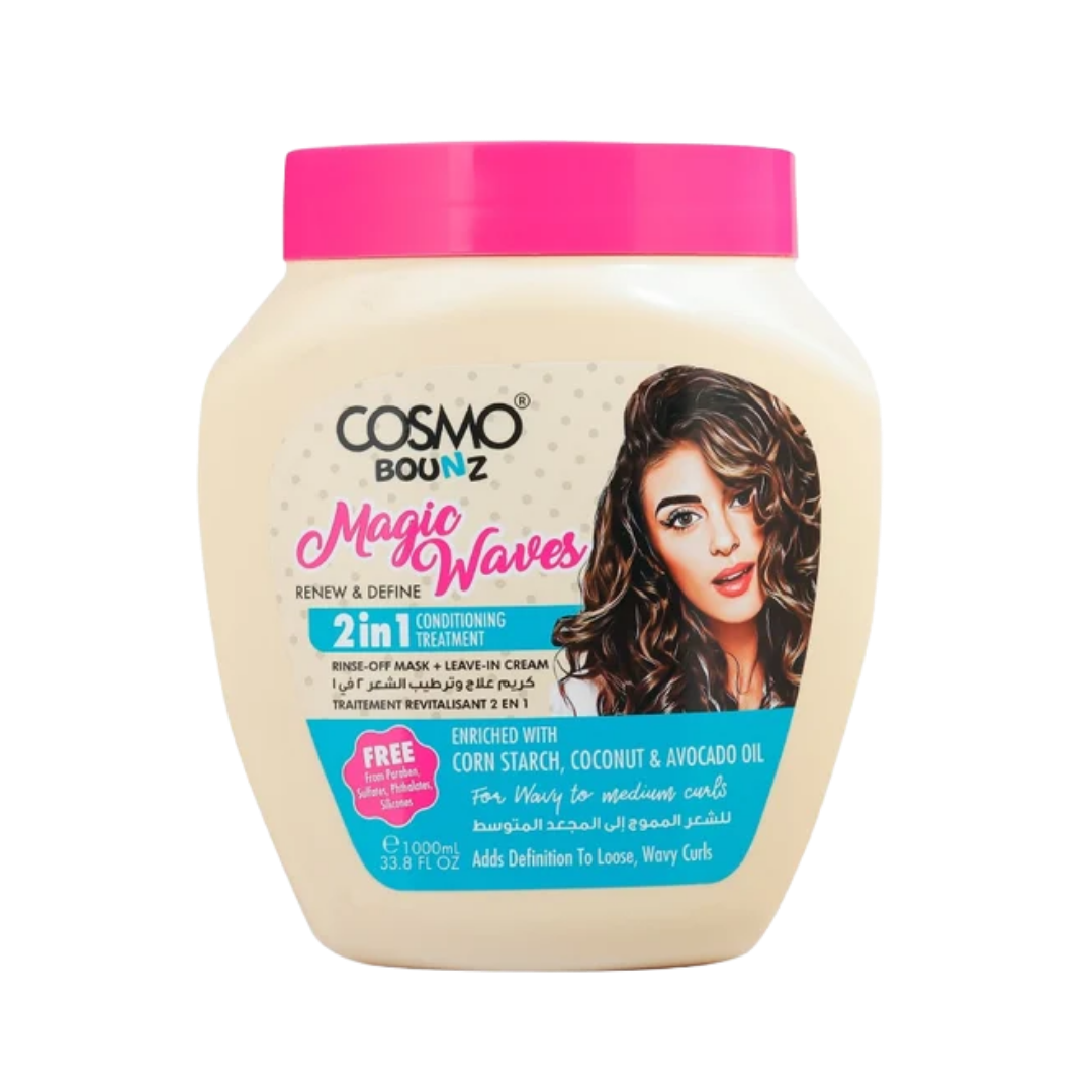 COSMO HAIR TREATMENT MAGIC WAVES - 1000ml | كوزمو كوزمتكس كريم علاجي للشعر ماجيك ويفز - 1000 مل