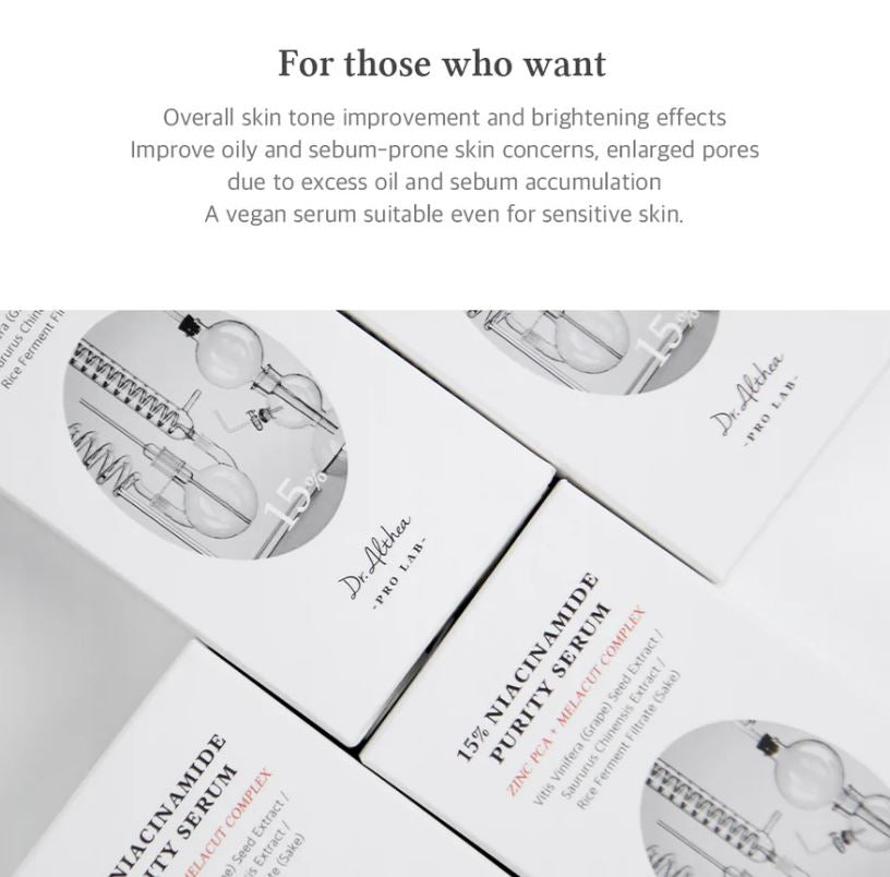 Dr.Althea 15% Niacinamide Purity Serum - 30ml | دكتور الثيا 15% نياسيناميد سيروم - 30 مل