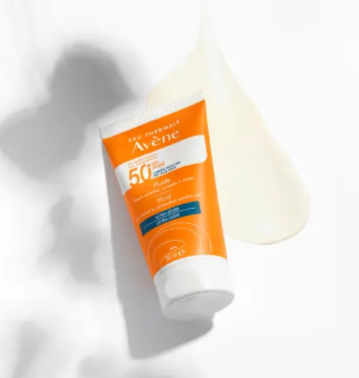 Avene Fluid SPF50+ Normal-Combination Skin - 50ml | افين واقي شمسي للبشرة العادية و المختلطة مع عامل حماية 50 % - 50 مل