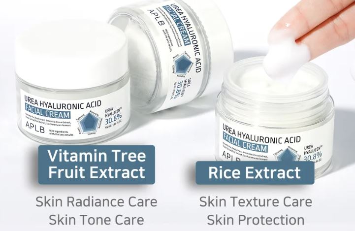 APLB Urea Hyaluronic Acid Facial Cream - 55ml | اي بي ال بي كريم الوجه بحمض الهيالورونيك واليوريا - 55 مل
