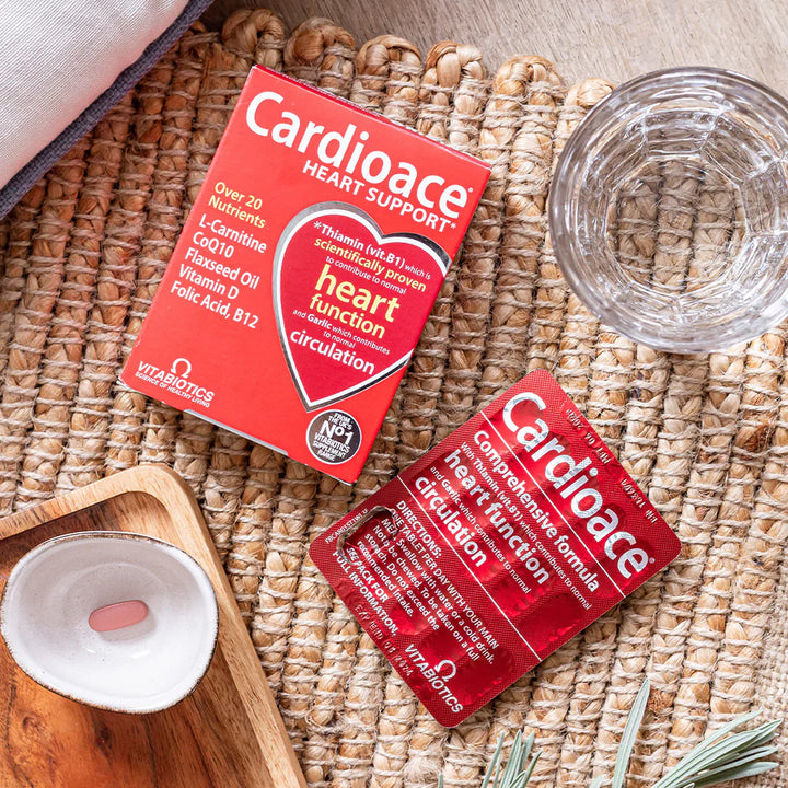Vitabiotics Cardioace Heart Support 30 Tablets | كارديو إيس متمم غذائي يعزز صحة القلب - 30 مضغوطة