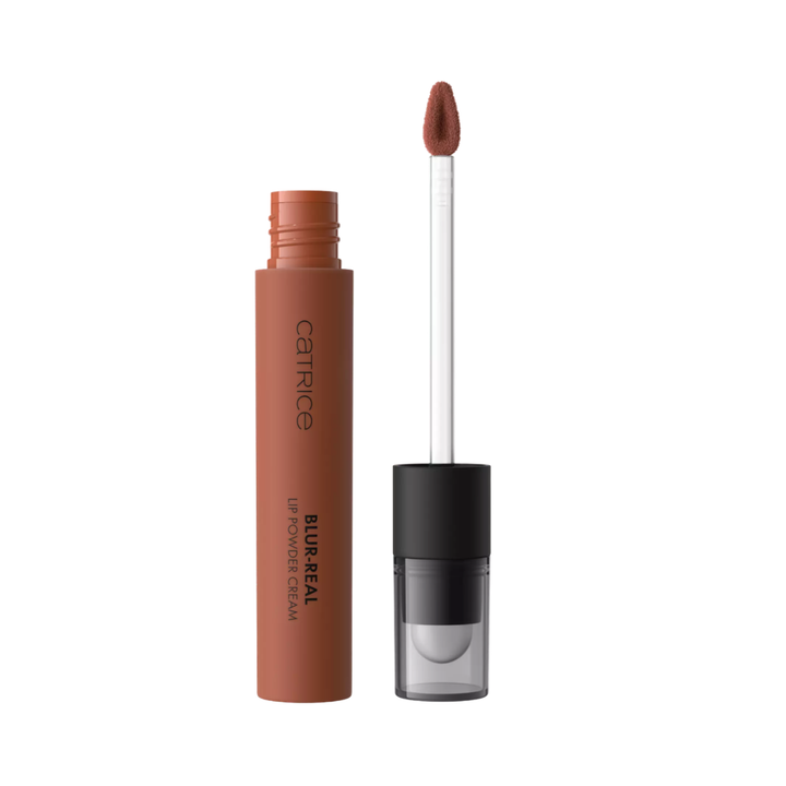 Catrice Blur-Real Lip Powder Cream matte lip color 3.5ml brown tube with applicator
