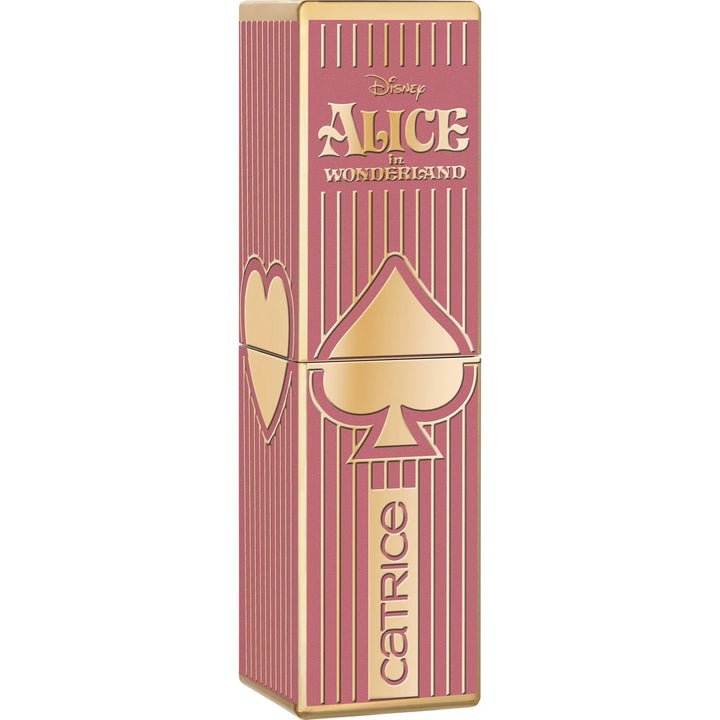 Catrice Disney Alice in Wonderland semi matte lipstick, 3.2g, tube with themed printed packaging and cap