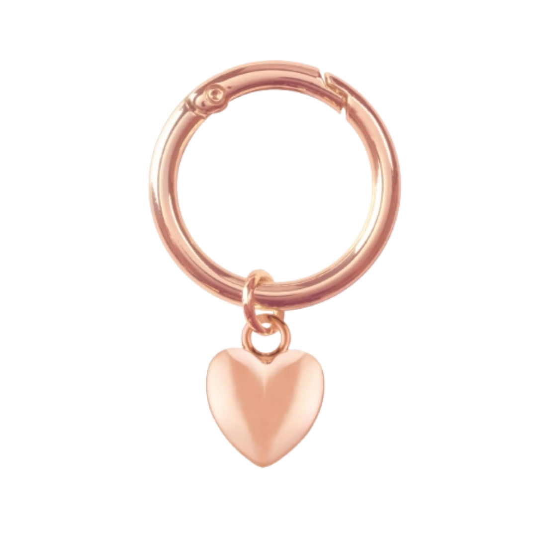 Catrice HOLLYGLAZING Charm Ring C01 rose metallic ring with heart shaped charm accessory for cosmetics collection
