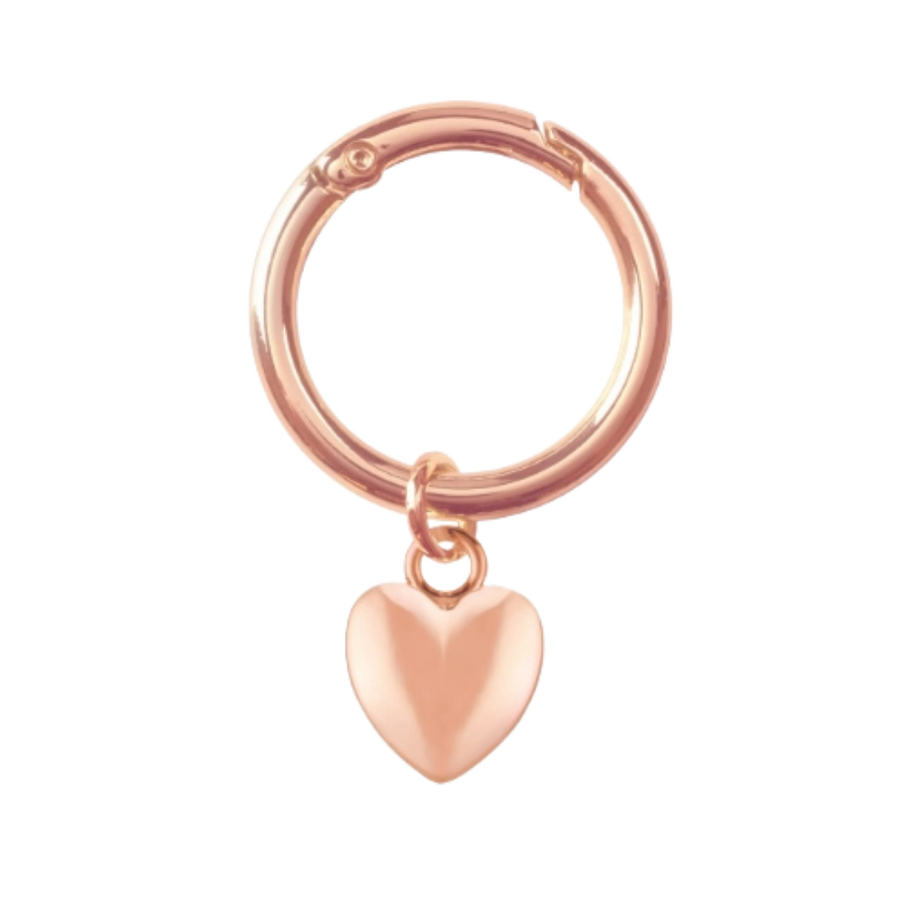 Catrice HOLLYGLAZING Charm Ring C01 rose metallic ring with heart shaped charm accessory for cosmetics collection
