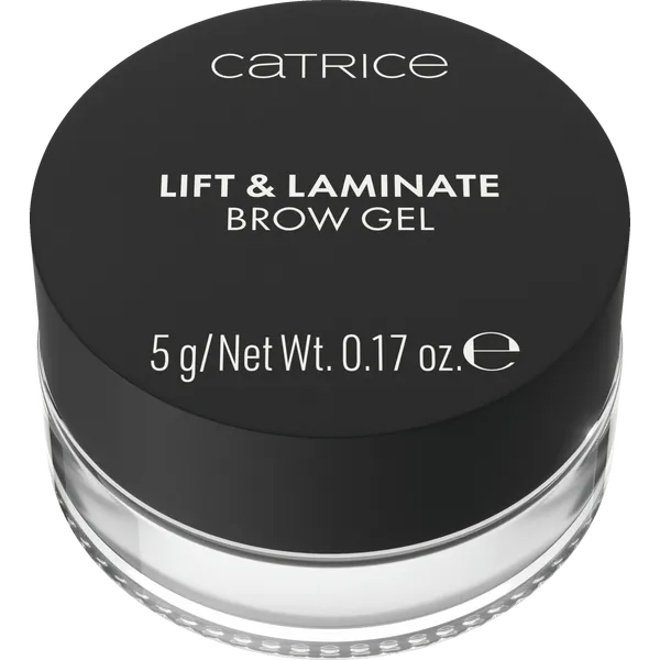 Catrice Lift & Laminate Brow Gel 010 Transparent 5g, clear brow styling gel packaging.