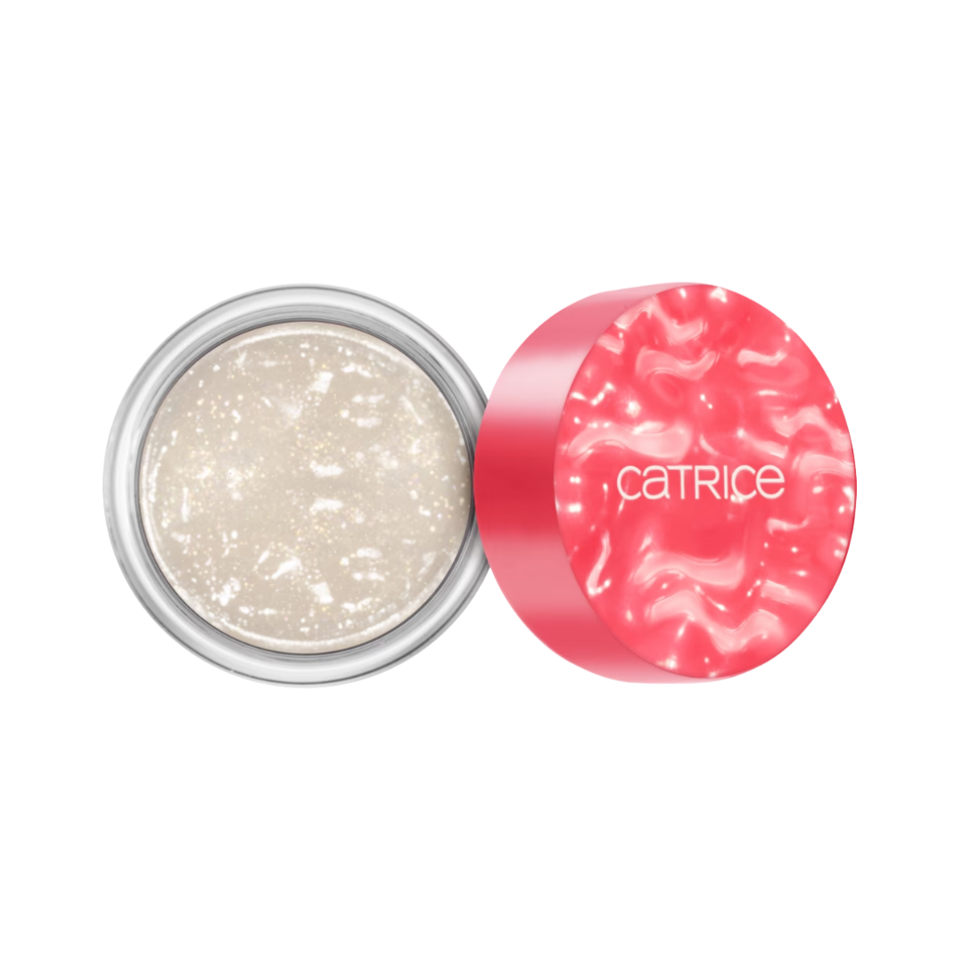 Catrice Disney Alice compact powder 6.3g pink square case gold spade design