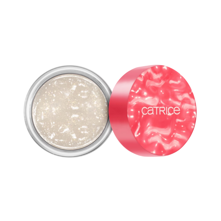 Catrice Disney Alice compact powder 6.3g pink square case gold spade design