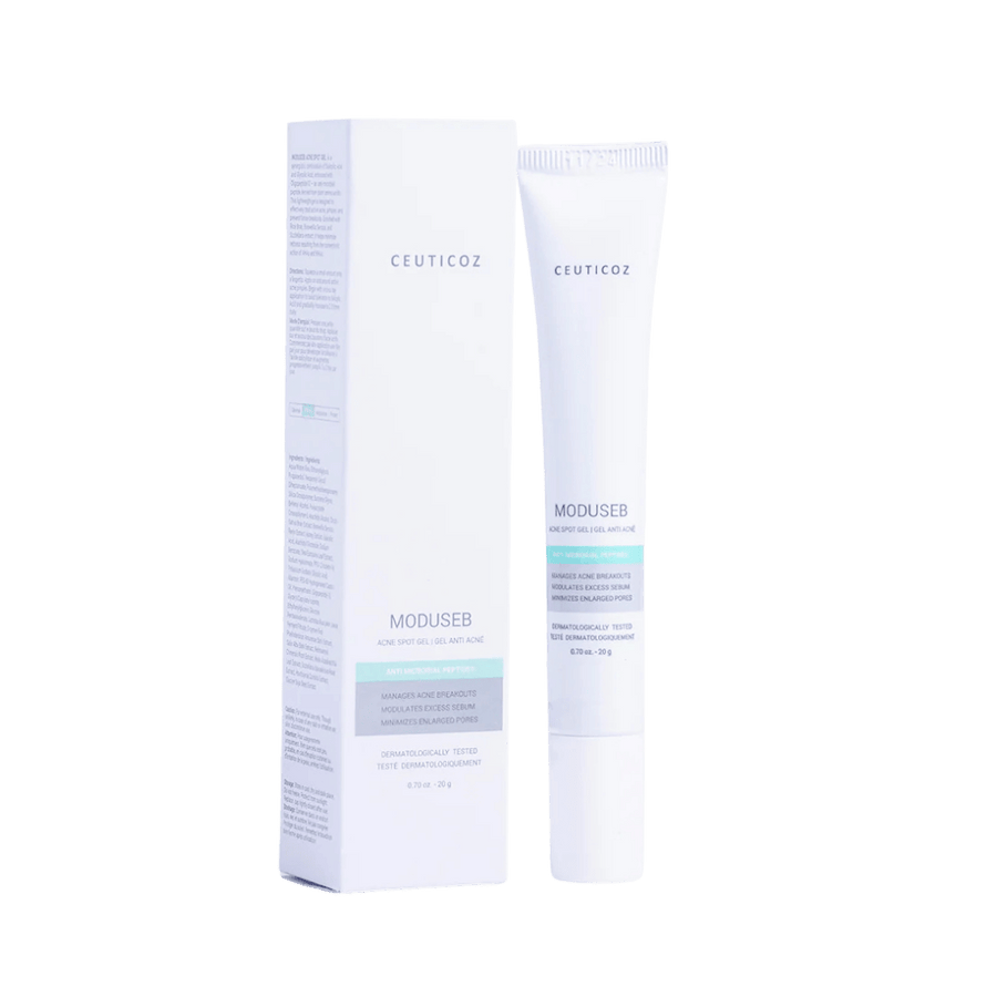 Moduseb Acne Treatment Gel for acne control with salicylic acid and peptides 23ml bottle