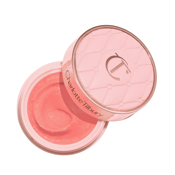 Charlotte Tilbury Life Changing Lip Mask Pillow Talk Fresh Glow 10.5g pink jar packaging