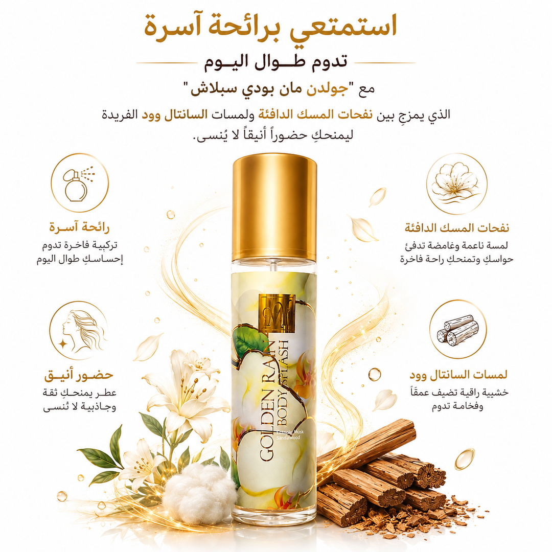 M .Y Golden Rain Body Splash - 220ml | ام واي ميست للجسم - 220 مل