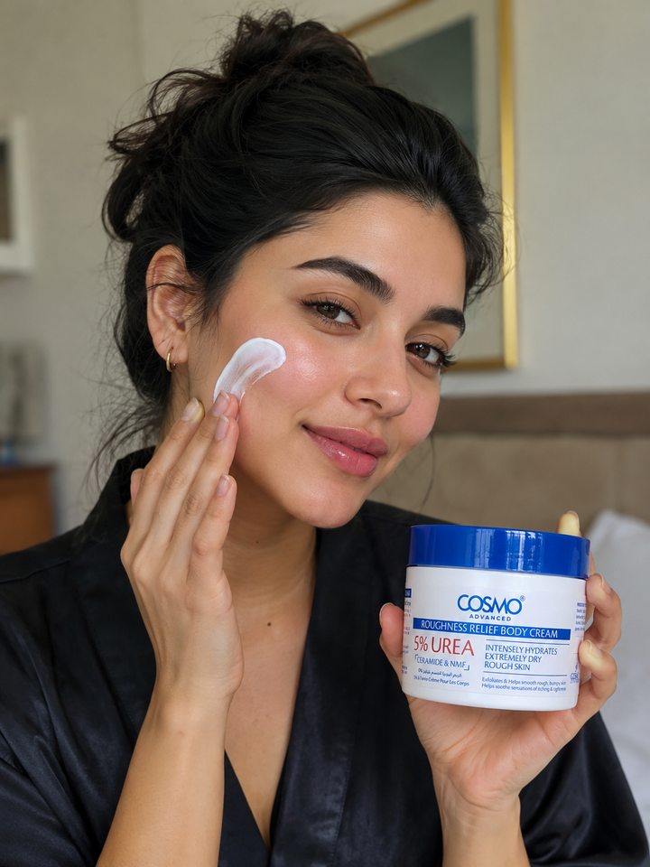 COSMO Roughness Relief Body Cream 5% Urea - 400ml | كوزمو كريم جسم مرطب بتركيز 5% يوريا - 400مل
