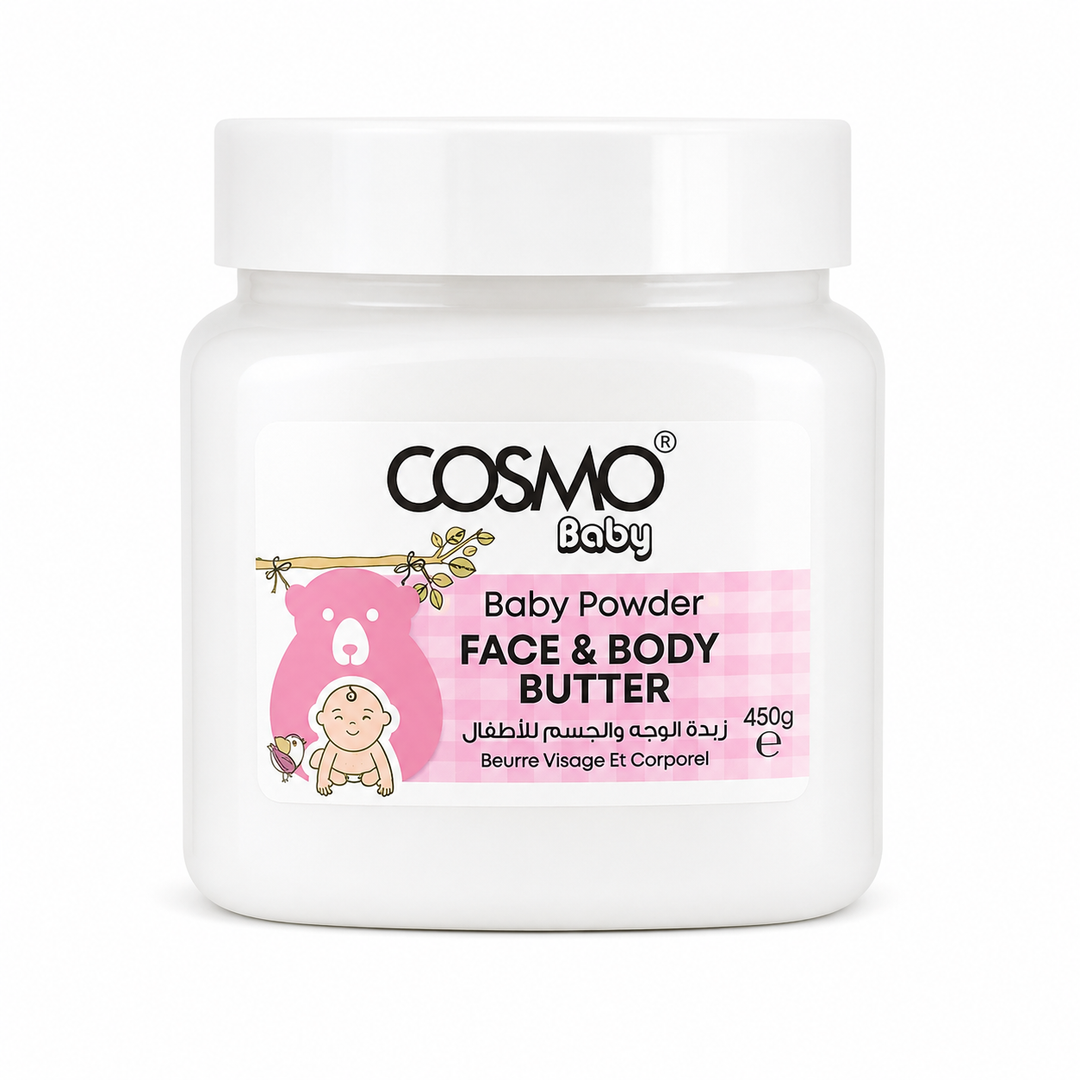Cosmo Baby Powder Bedtime Face & Body Butter - 450ml | كوزمو زبدة وجه وجسم للأطفال - 450مل