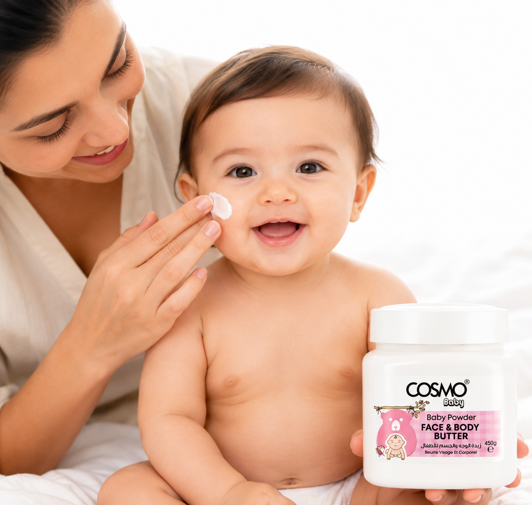 Cosmo Baby Powder Bedtime Face & Body Butter - 450ml | كوزمو زبدة وجه وجسم للأطفال - 450مل